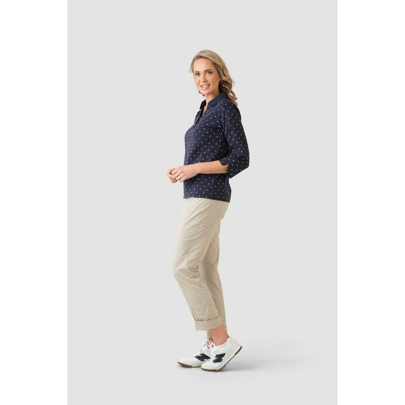 B Essentials Woven Collar Polo image number 11
